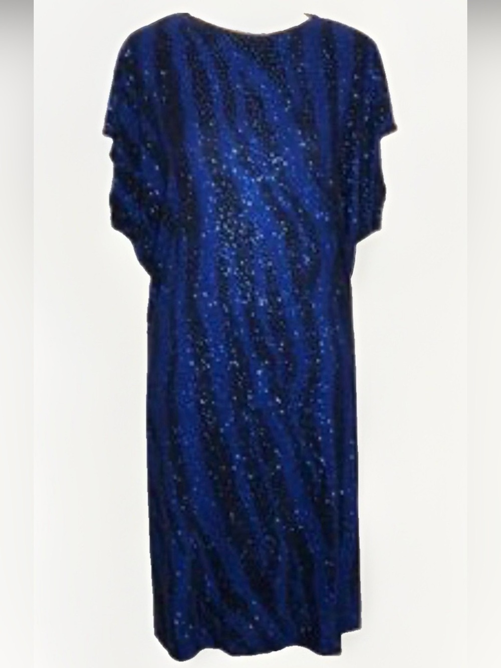 Vintage Ricki Lang for Nuit Silk Sequin Zebra Disco Dress S Union Label Party